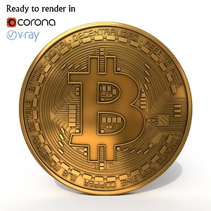 bitcoin coin bit 3D model
