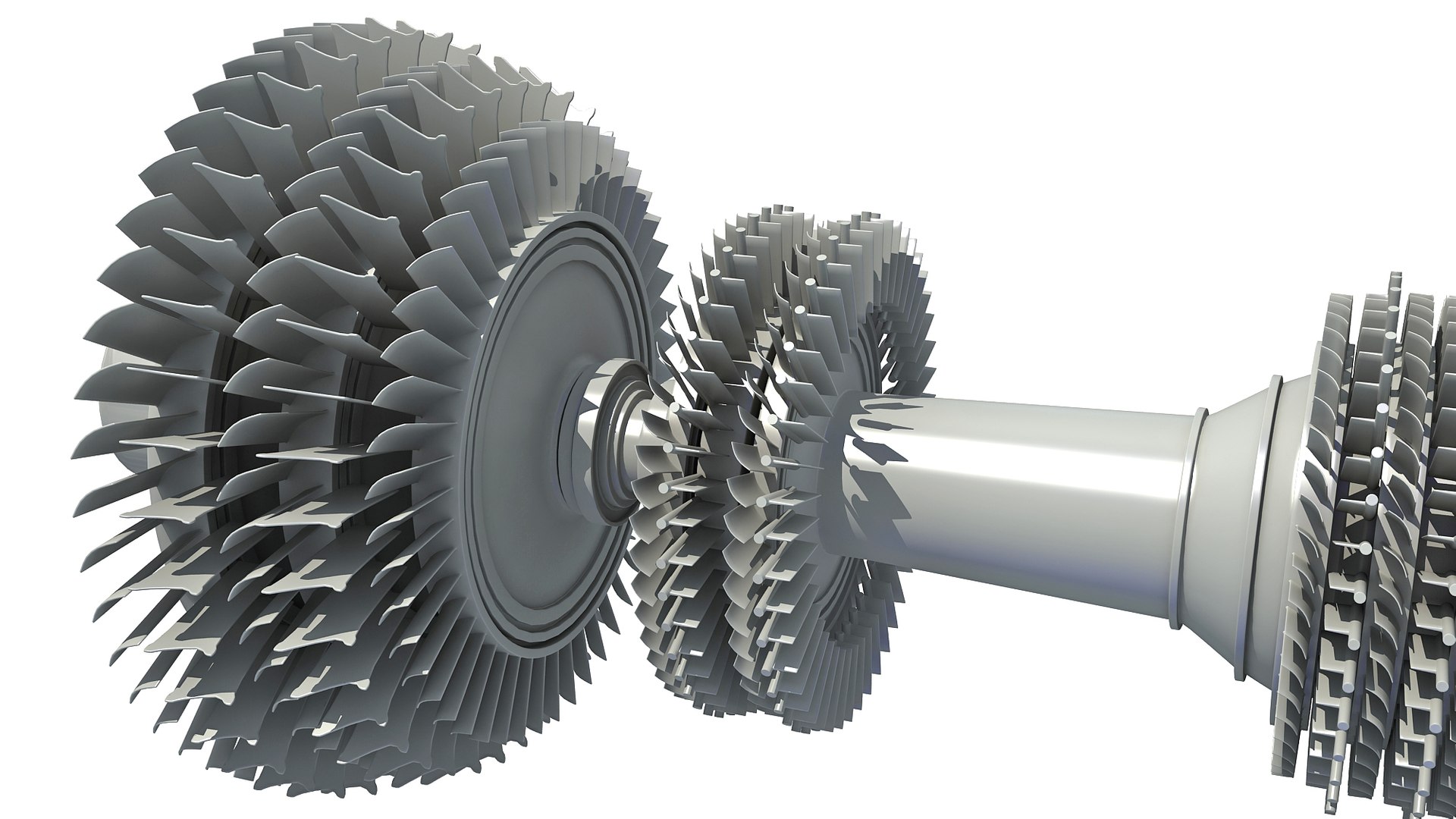 Aircraft engine turbine 3D model - TurboSquid 1513278