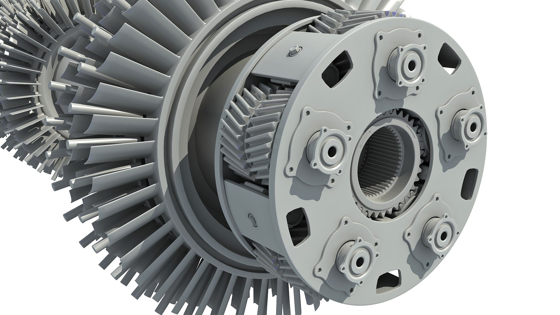 Aircraft engine turbine 3D model - TurboSquid 1513278