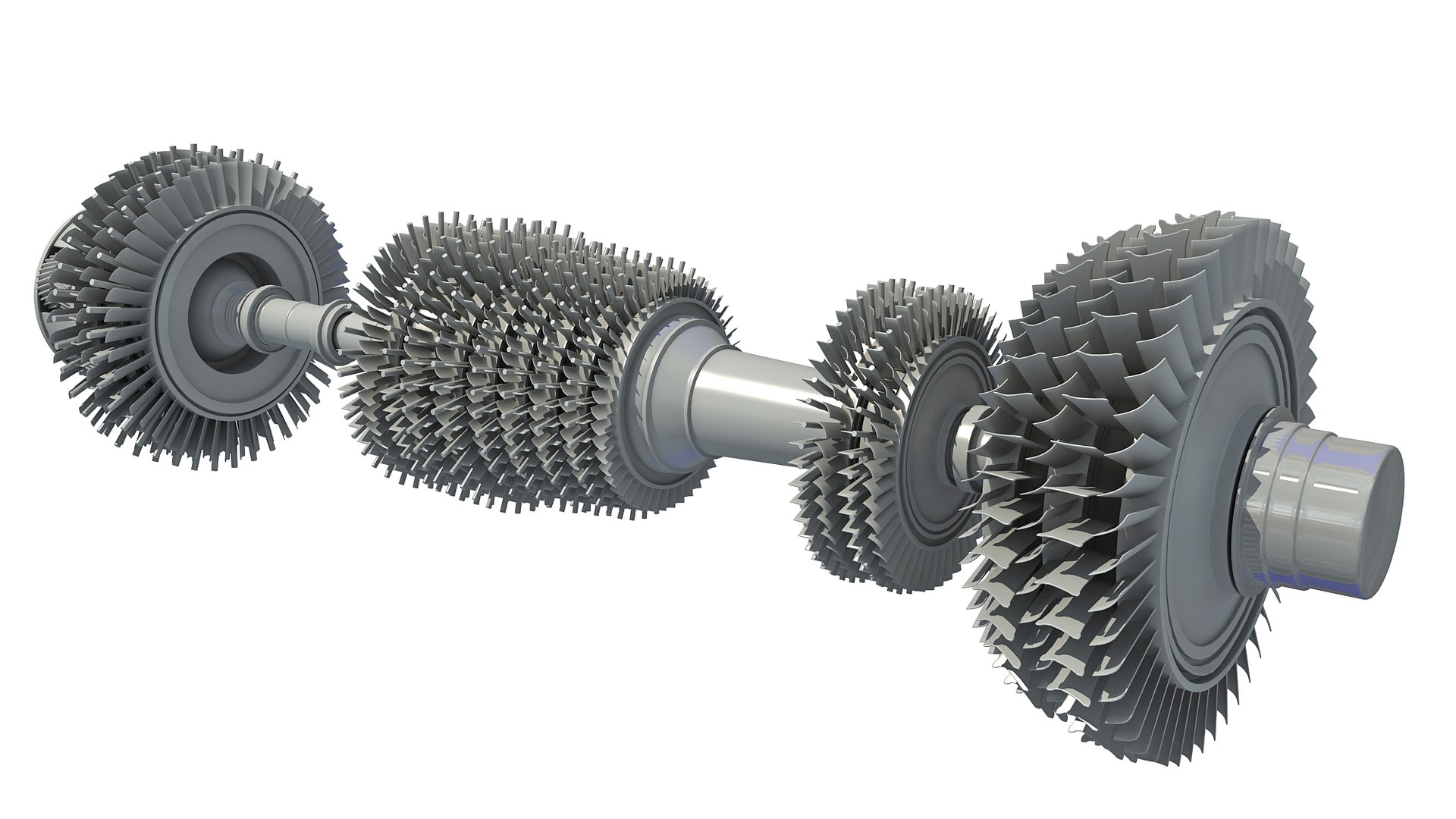 Aircraft engine turbine 3D model - TurboSquid 1513278