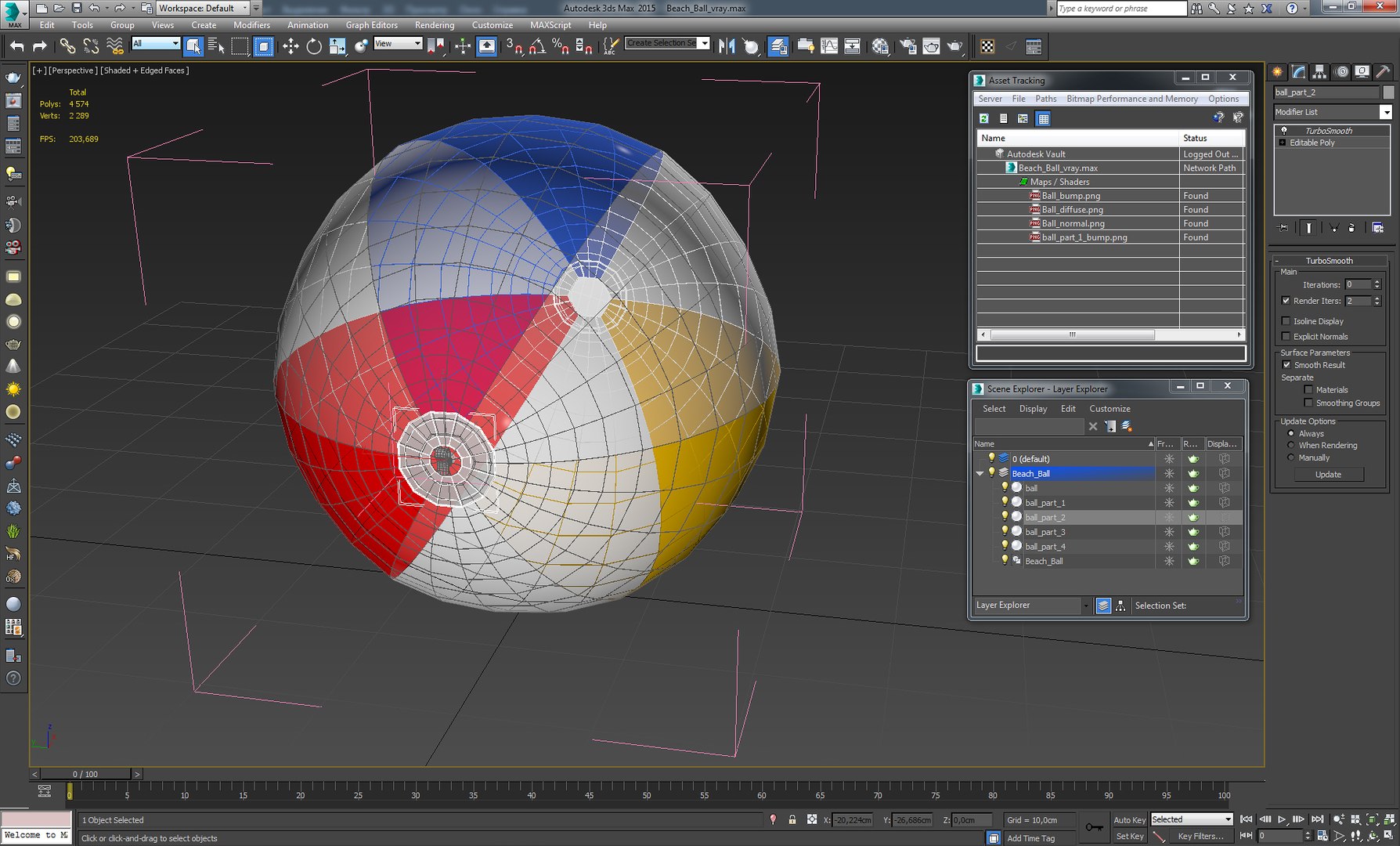 3D Beach Ball Model - TurboSquid 1219917