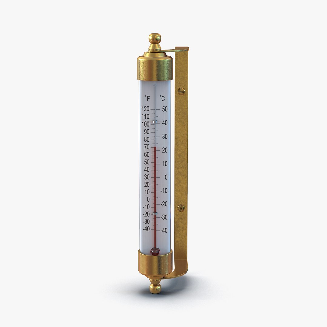 Outdoor Thermometer 3D model preview