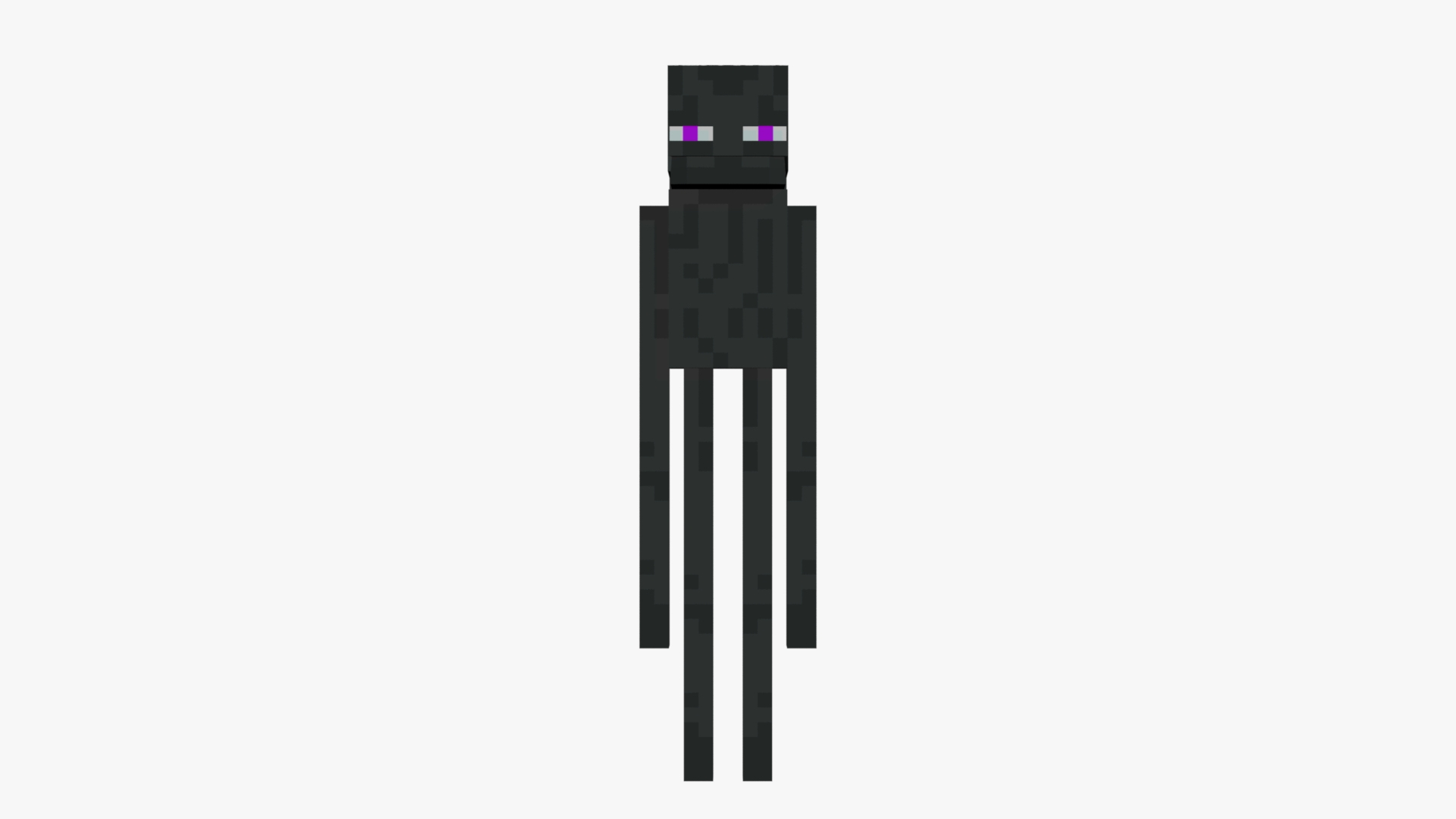 3D model Minecraft Enderman VR / AR / low-poly