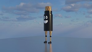 cable character 3D model