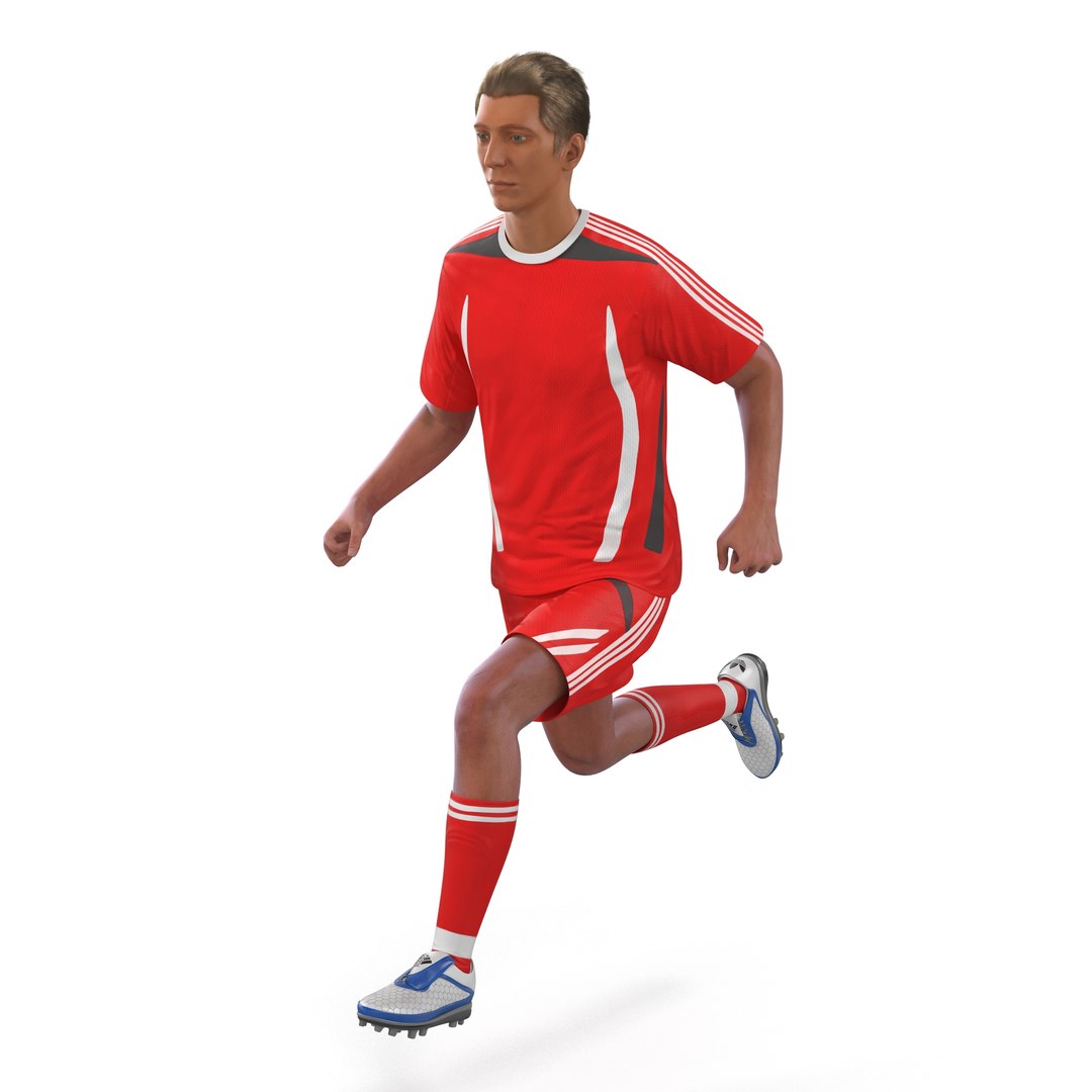 Soccer Player Generic Rigged 3D Model 3D model preview
