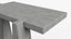 Mini Console Table of Pietra Serena 3D model