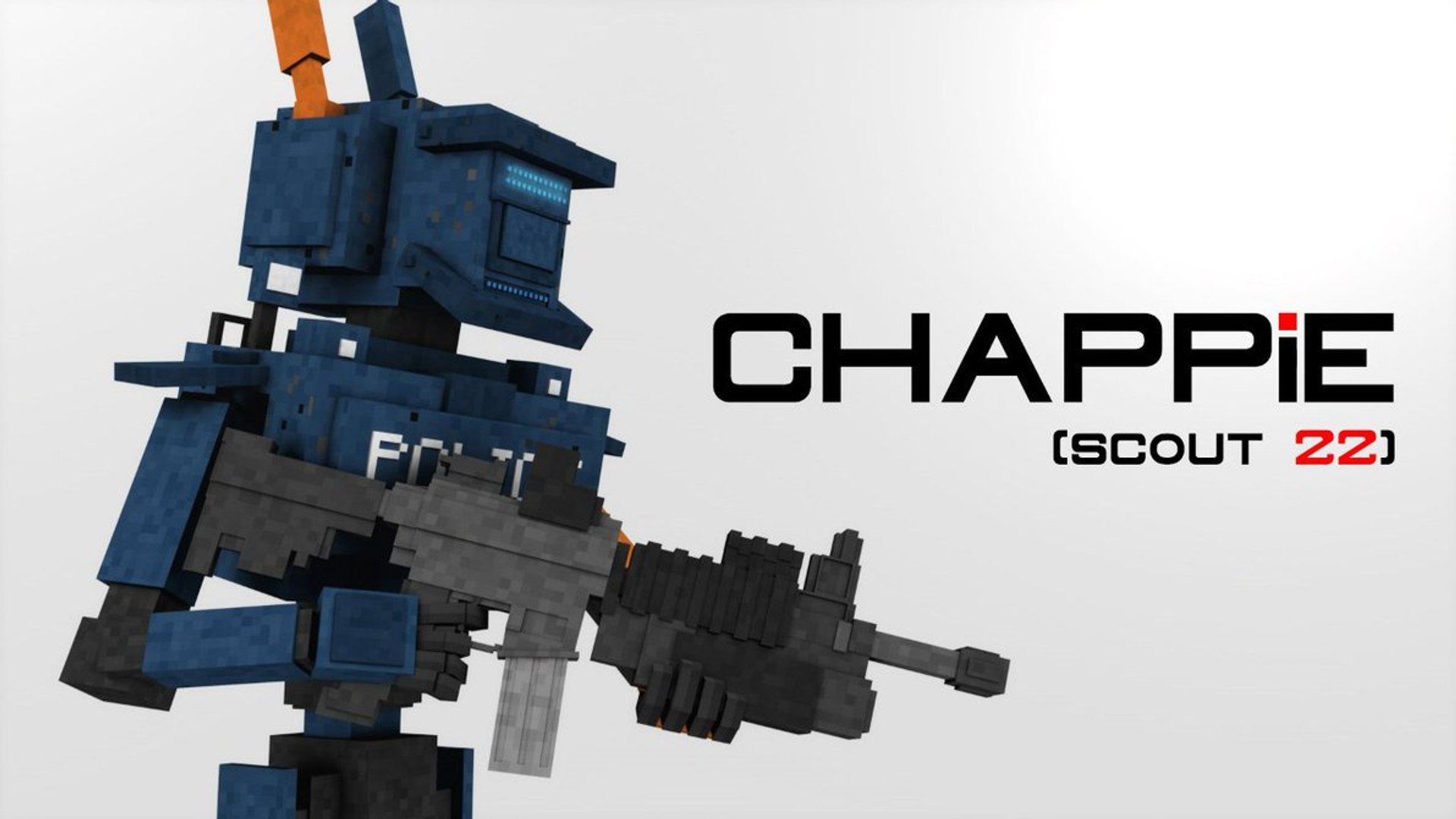 Chappie Minecraft C4d