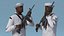 3D model Afro American US Navy Sailor with Rifle