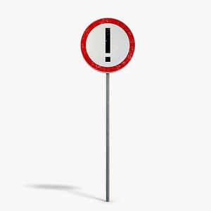 Attention Sign 3D model