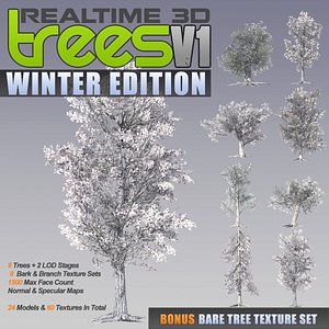 realtime trees v1 - 3d 3ds