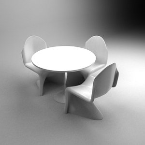 Set of table and chairs