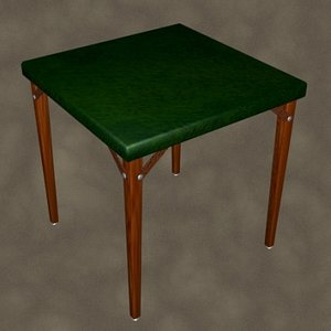 3d max folding card table zipped