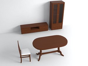 3d furniture sitting room model