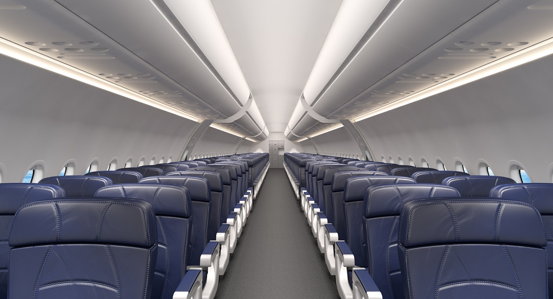 Airbus a321neo interior a321 3D model - TurboSquid 1349430