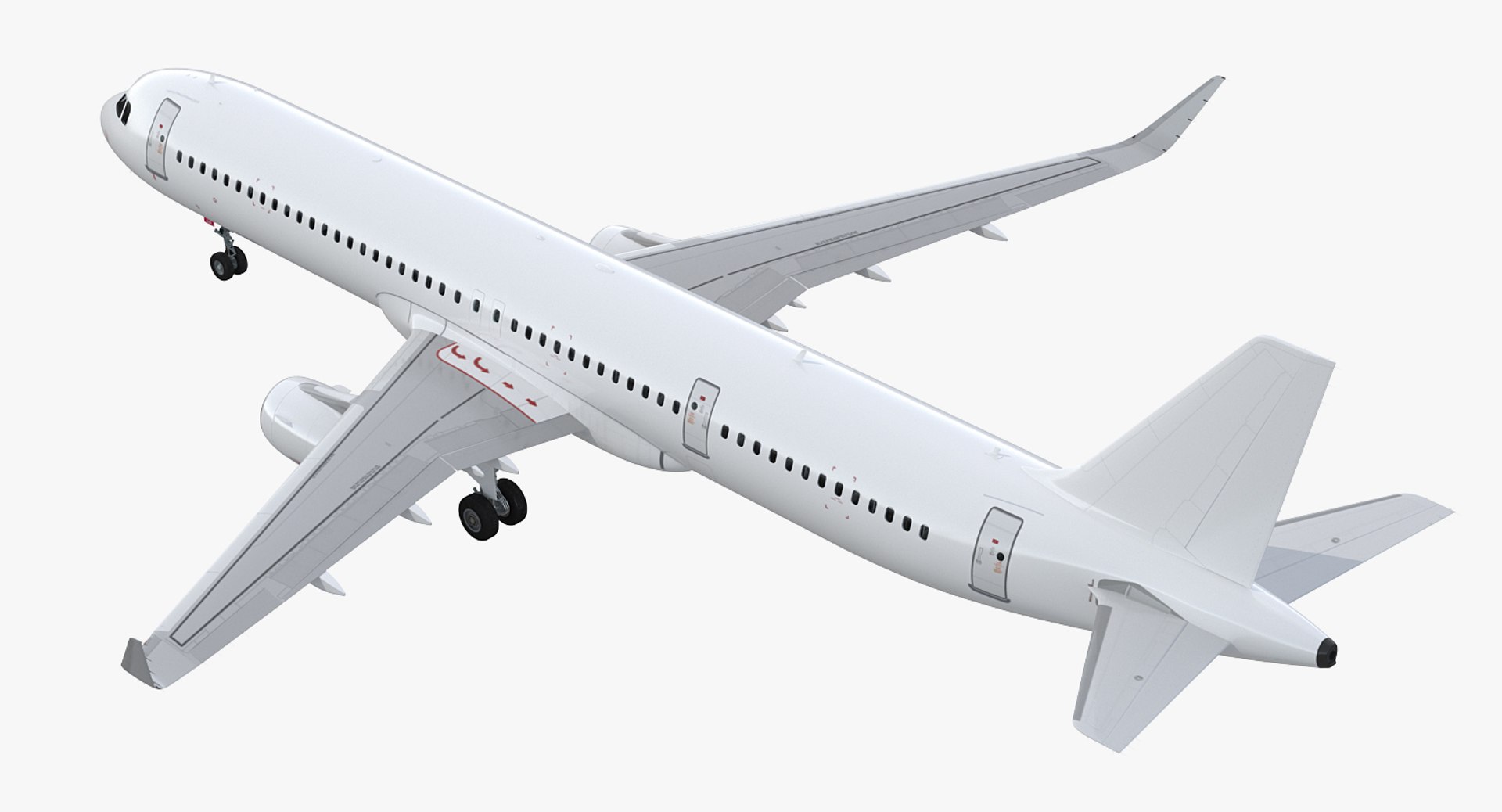 Airbus a321neo interior a321 3D model - TurboSquid 1349430