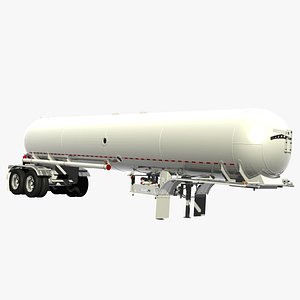 lpg trailer 3D model