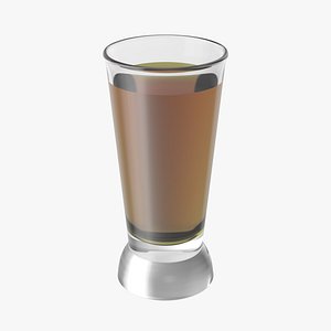 realistic shot glass 3D