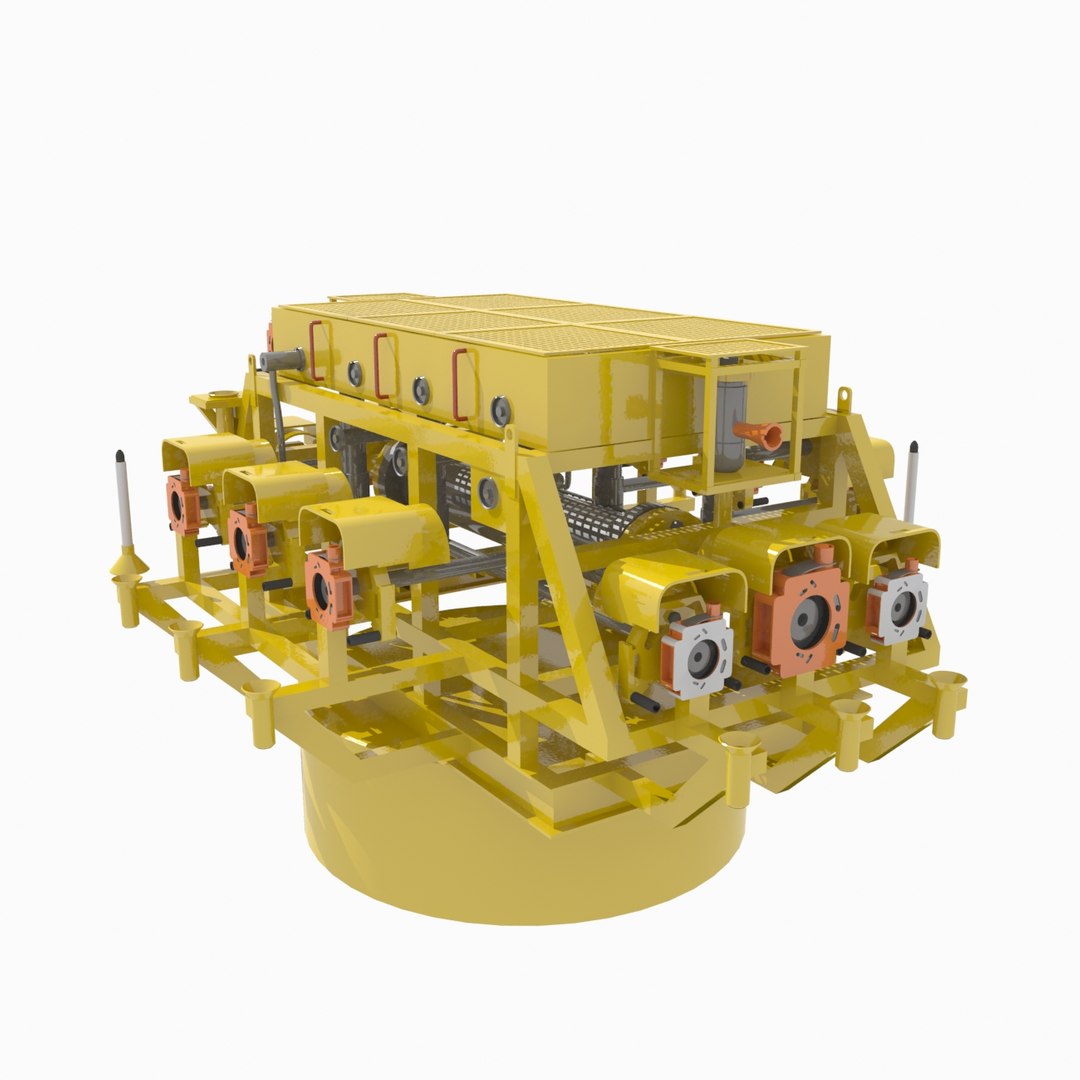 3D Subsea Cluster Manifold - TurboSquid 1347468