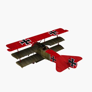 3ds max manfred red baron fokker dr1