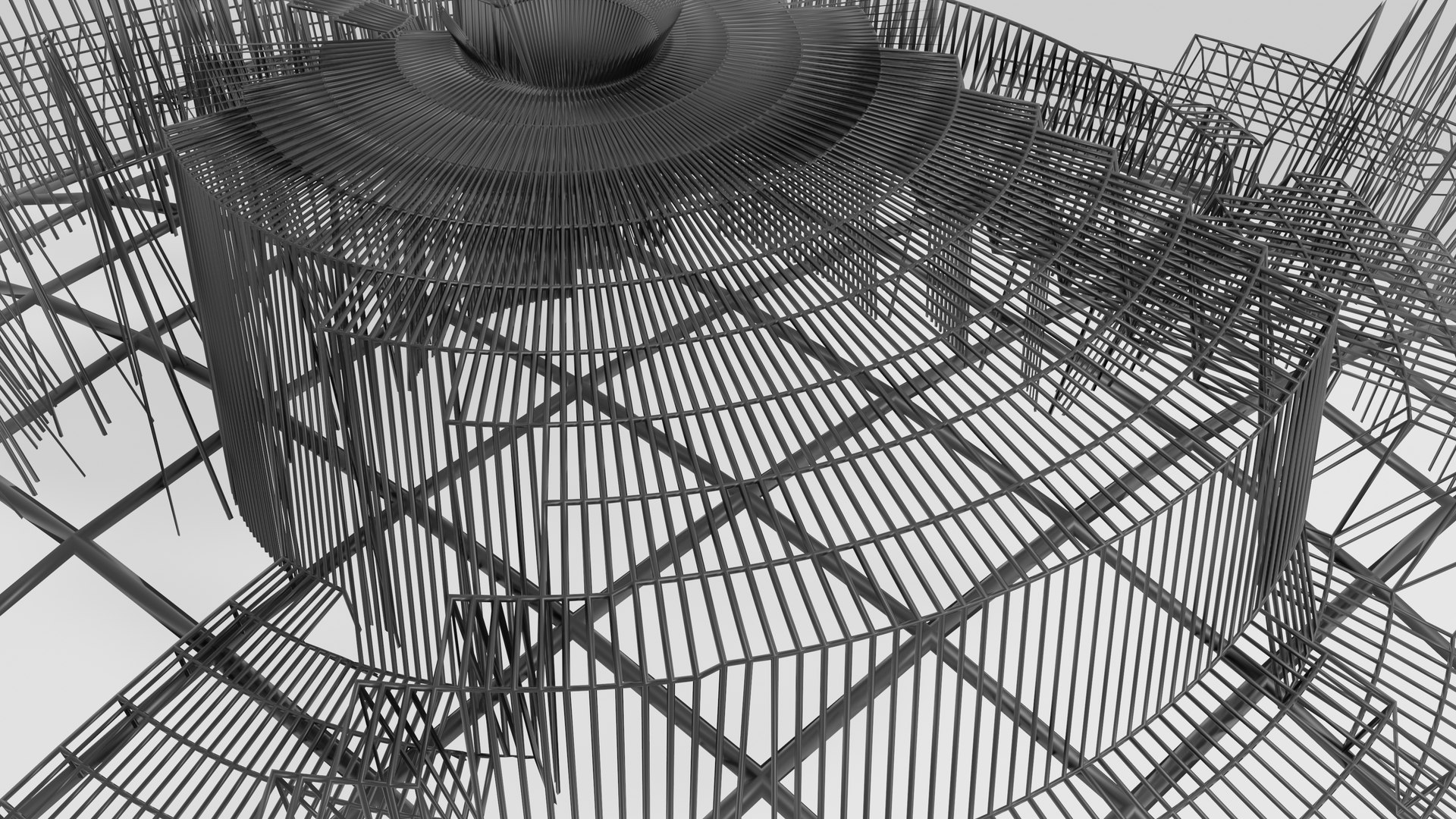 Wire sphere model TurboSquid 1486598
