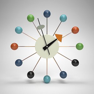 3d nelson ball clock george model