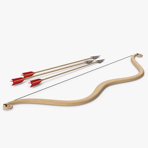 3D Arrow And Bow model