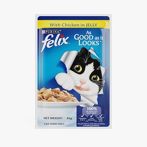 Purina Felix Cat Food Chicken 3D model