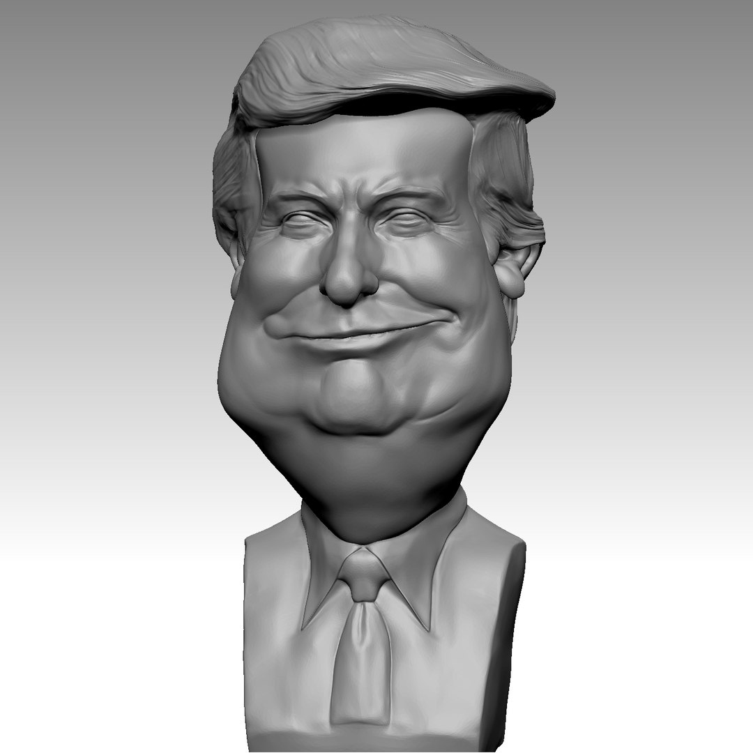 Donald trump print model - TurboSquid