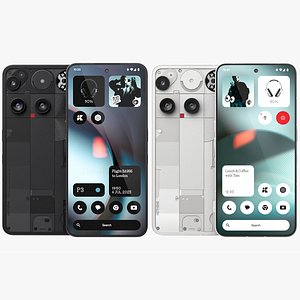 3D model Nothing Phone 3 Black and White