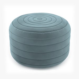 3D Velour Pouf