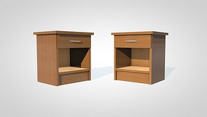 bedside table 3d 3ds