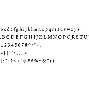 Adobe Garamond Pro font CG CAD data