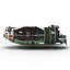 3d sectioned turbojet engines modeled model