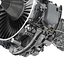 3d sectioned turbojet engines modeled model