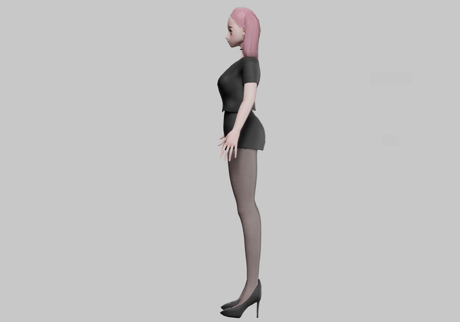 3D Anime Basic Girl V24881 - TurboSquid 2271961