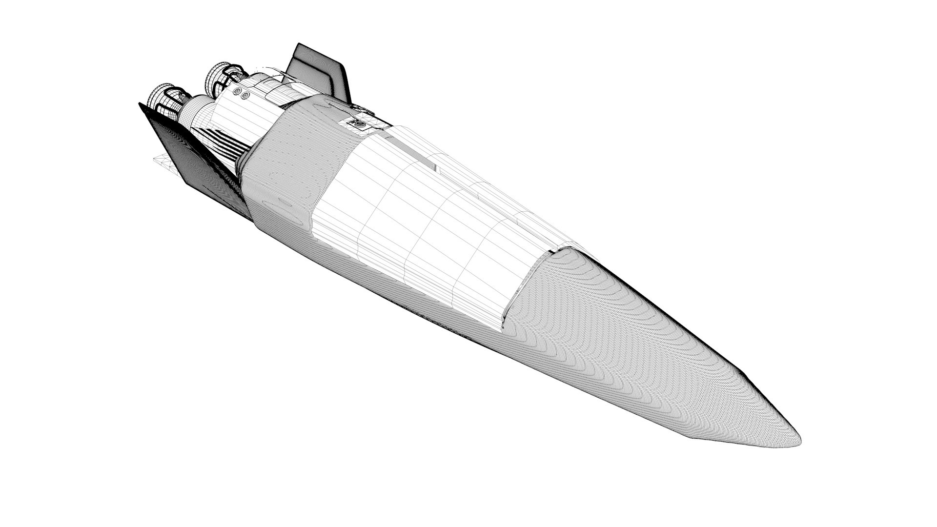 3D Futuristic Unmanned Spacecraft TurboSquid 2150280