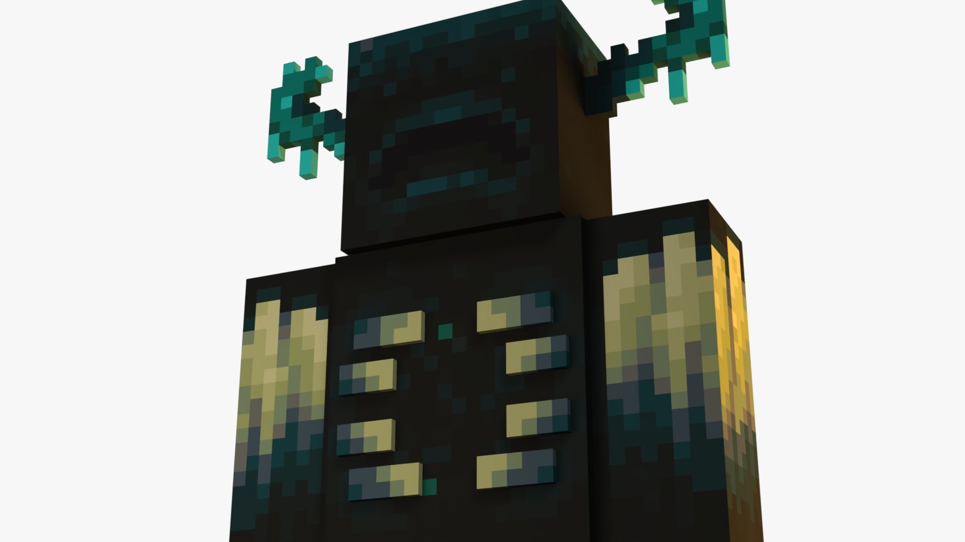 Minecraft Warden Rig 3D Model - TurboSquid 2479208