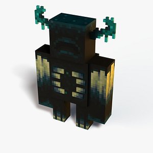 Minecraft Warden Rig 3D model