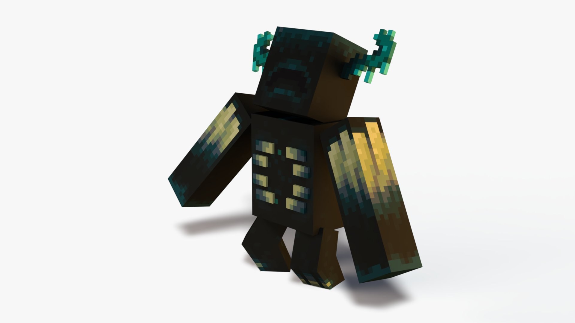 Minecraft Warden Rig 3D Model - TurboSquid 2479208