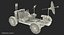 3D lunar roving vehicle apollo model