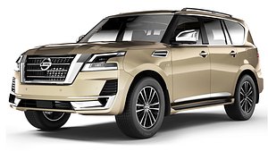 3D model Nissan Patrol V8 Platinum 2021