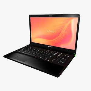 sony vaio laptop series 3d model