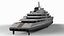 Azzam Superyacht Night Scene model