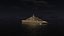 Azzam Superyacht Night Scene model