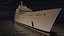 Azzam Superyacht Night Scene model