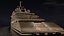 Azzam Superyacht Night Scene model