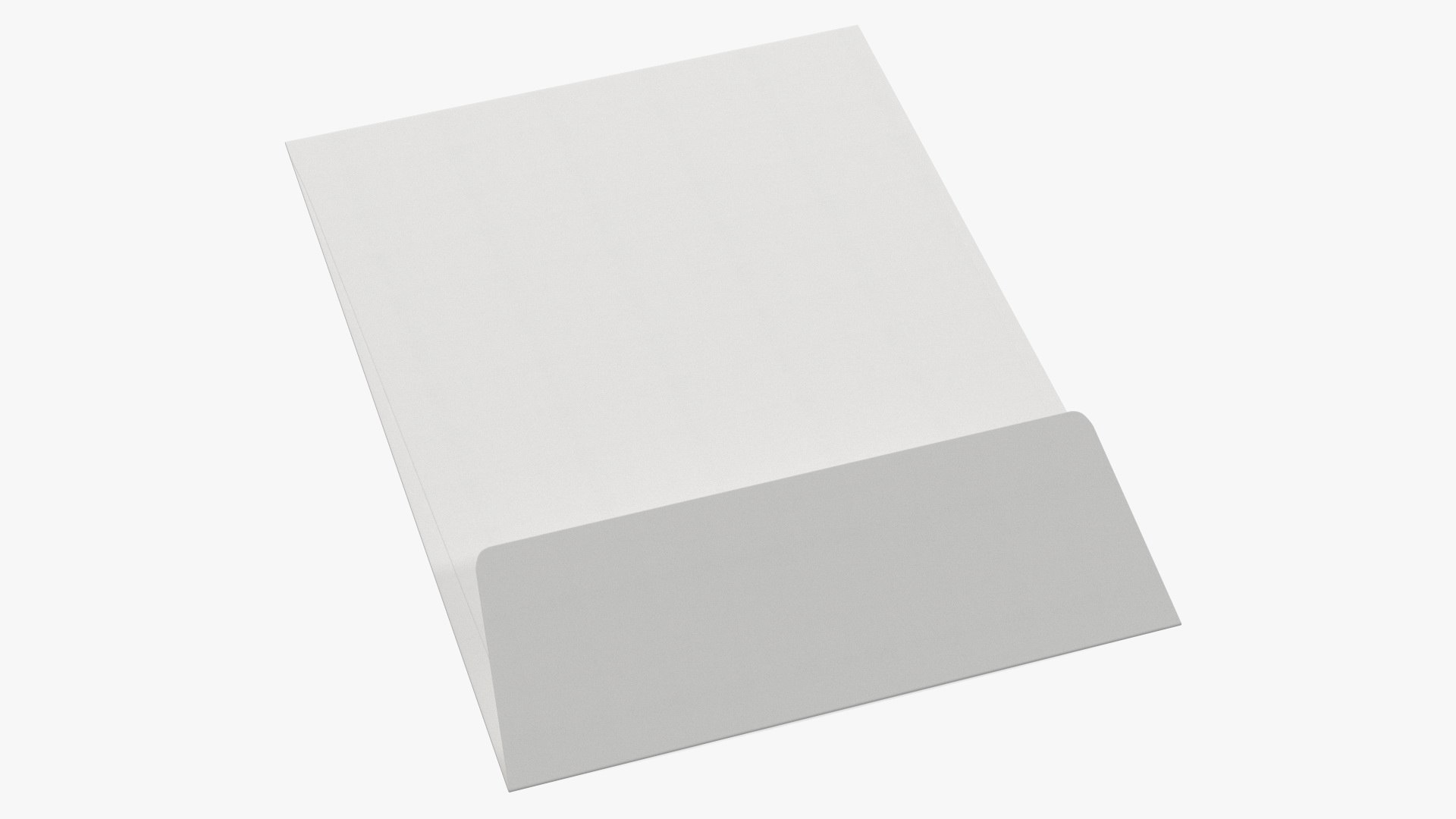 Pocket Envelope White Paper Rigged 3D model preview