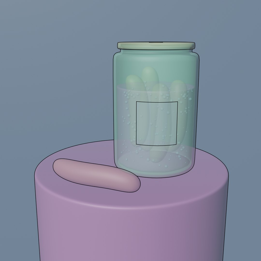 Pickle Jar Model TurboSquid 2070849   Render01 