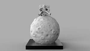 3D space moon
