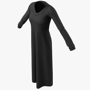 arabic woman dress 3d 3ds